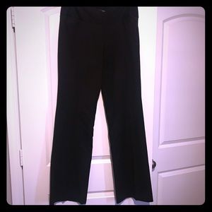 8Long barely boot black pant.